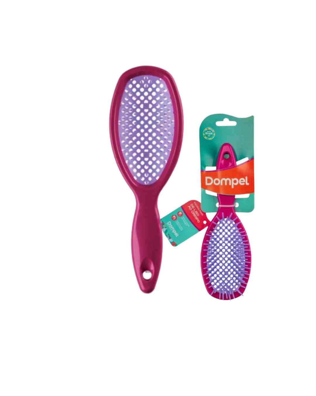 ESCOVA FAVO OVAL 4031 ROSA ESCURO DOMPEL