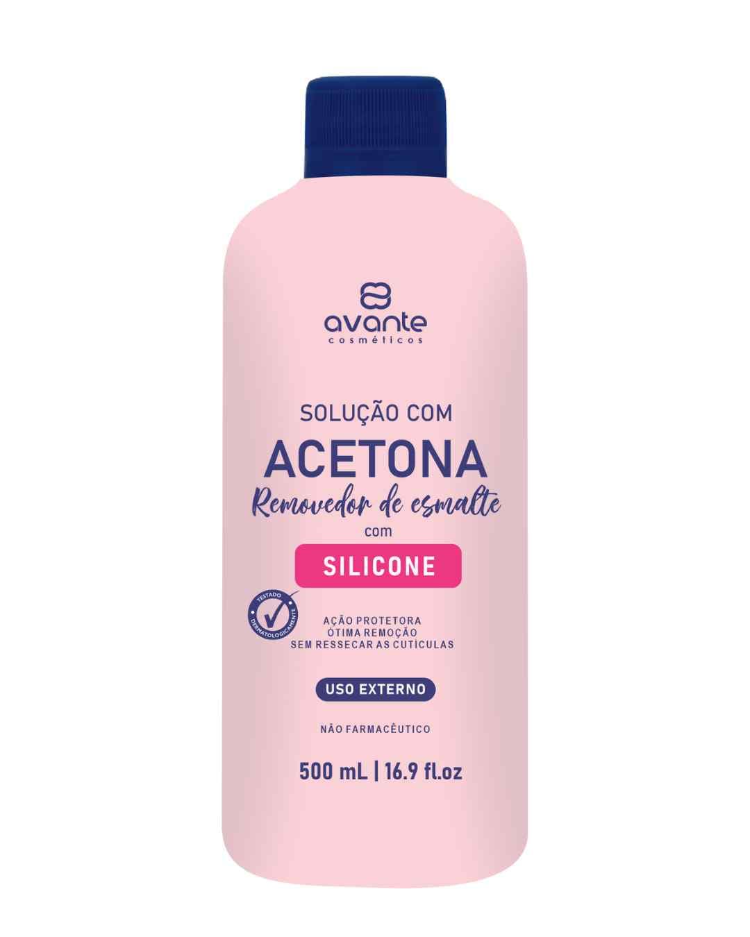 REMOVEDOR C/ ACETONA C/ SILICONE 500ML AVANTE