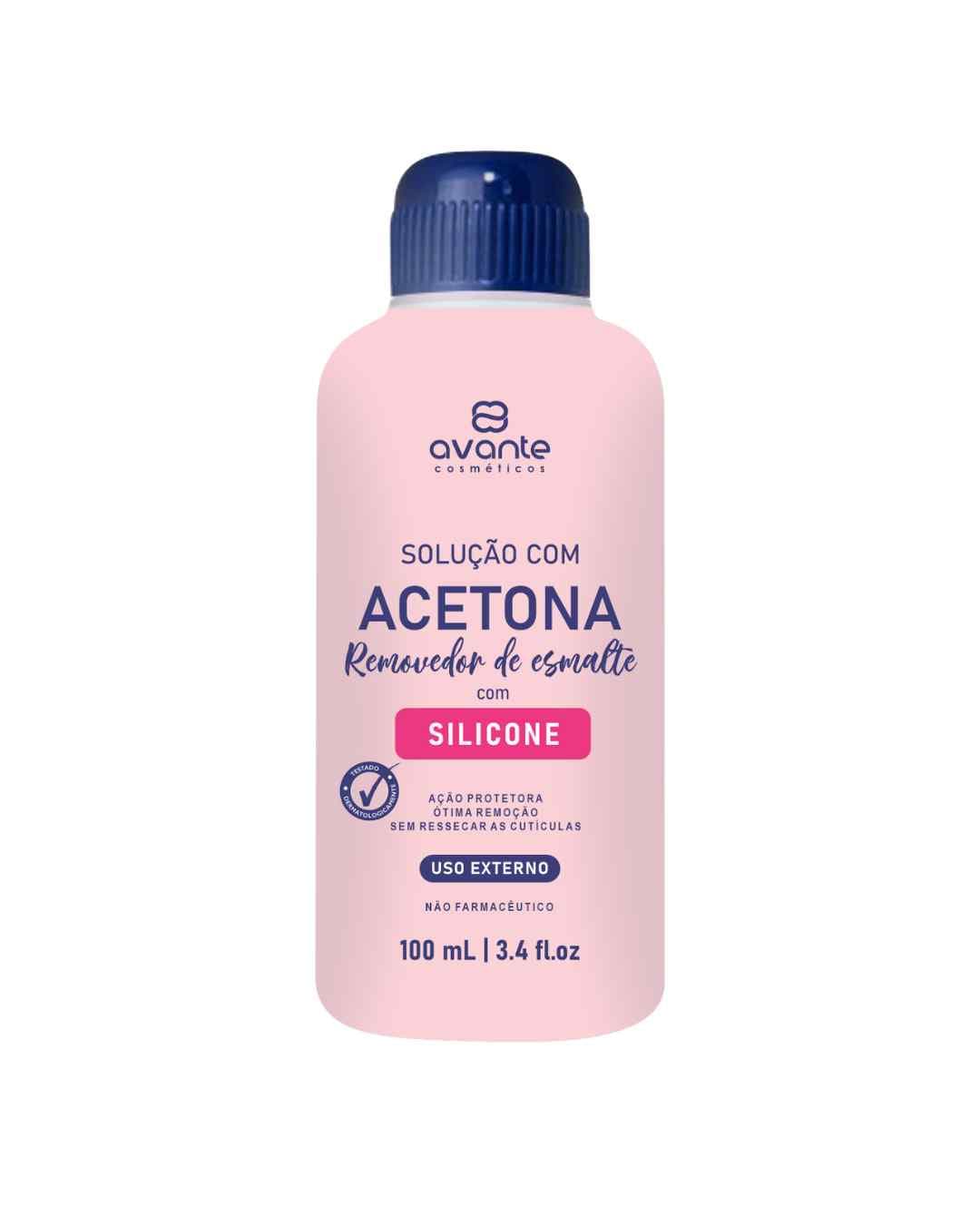 REMOVEDOR DE ESMALTE C/ ACETONA C/ SILICONE 100ML AVANTE