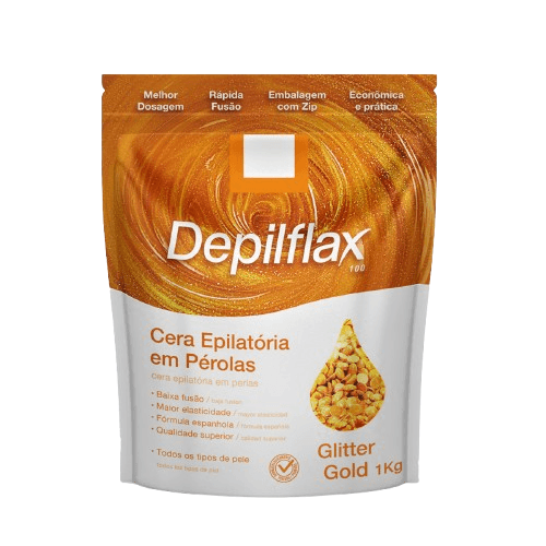 CERA GLITTER DEPILFLAX GOLD 1KG