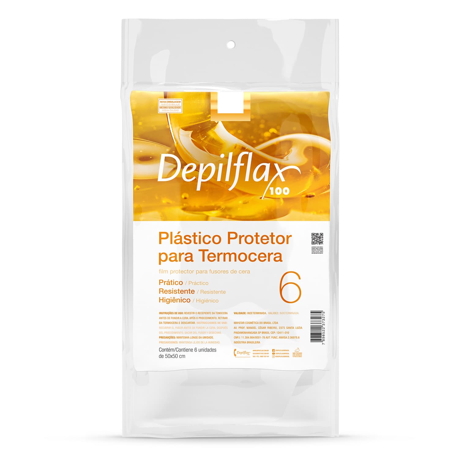 PLASTICO PROTETOR P/ TERMOCERA DEPILFLAX PC/06