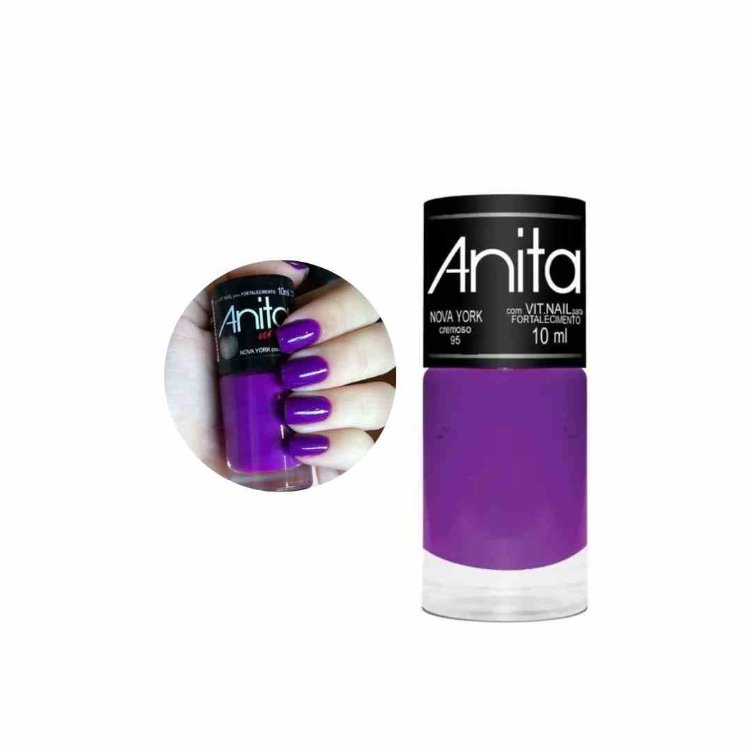 95 ESMALTE ANITA NOVA YORK CREMOSO ROXO CX/6