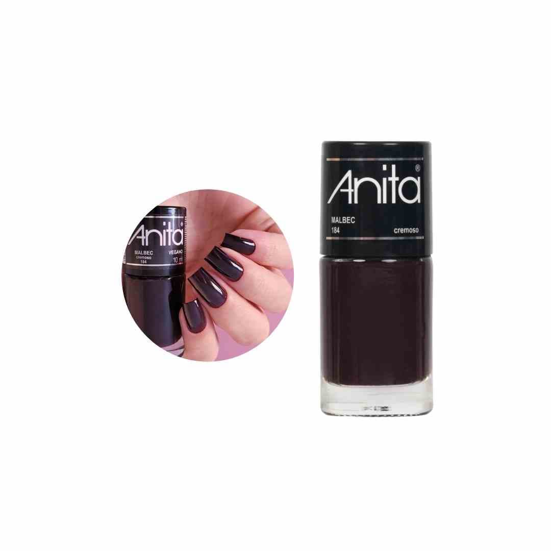 184 ESMALTE ANITA MALBEC ROXO CX/6