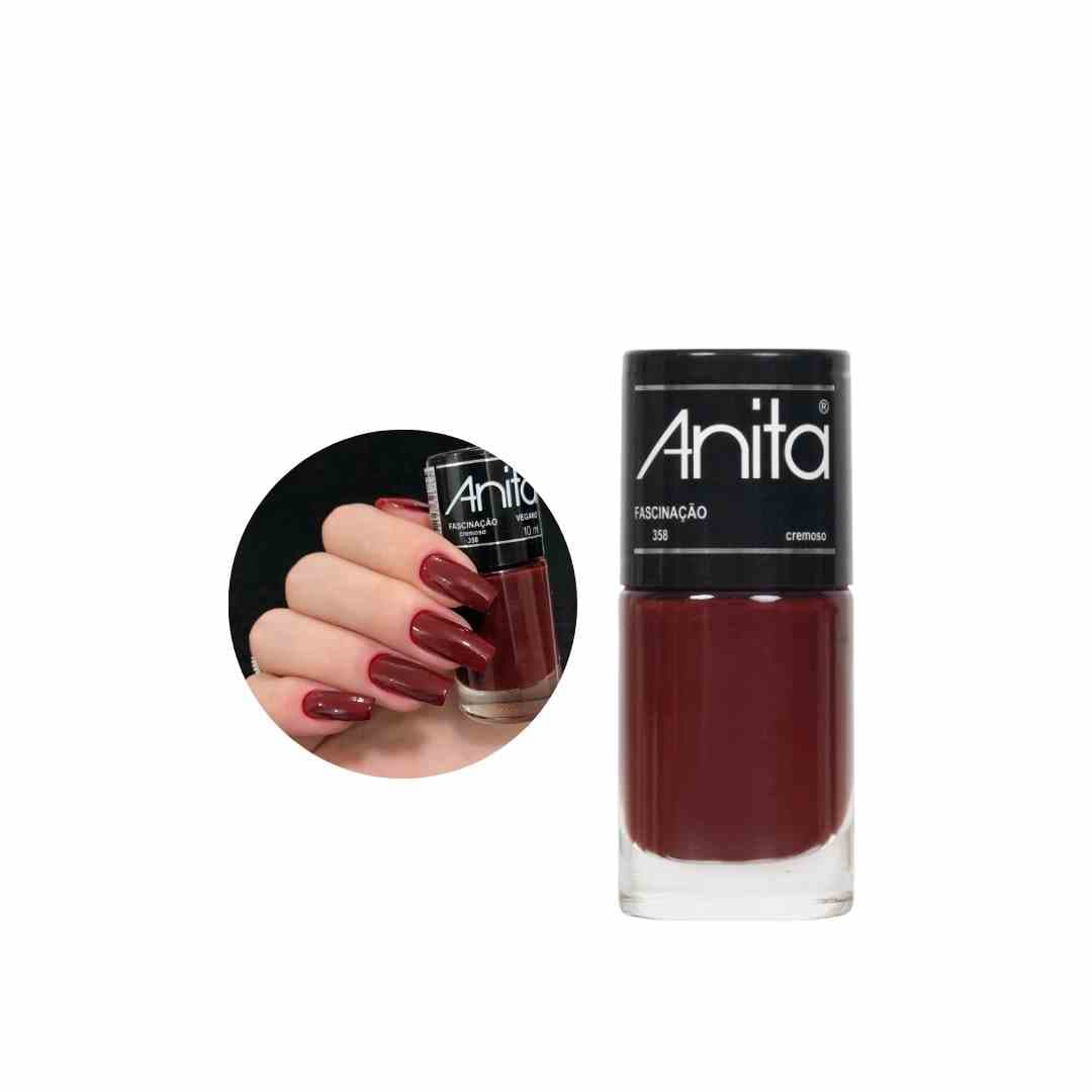 358 ESMALTE ANITA FASCINACAO VERMELHO CX/6