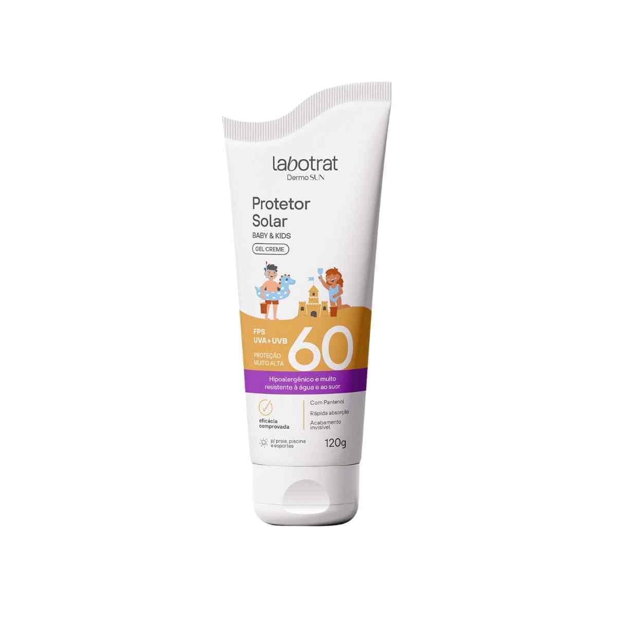 PROTETOR BABY E KIDS FPS 60 DERMO SUN 120G LABOTRAT