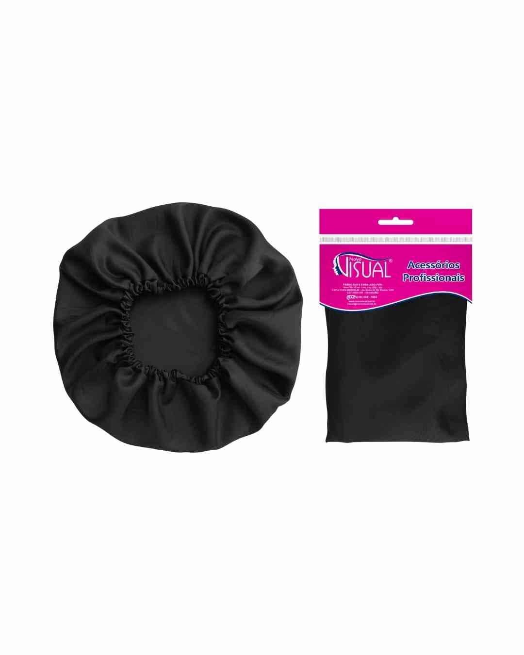 TOUCA CETIM ANTI-FRIZZ PRETA ONE SIZE 2088 NOVO VISUAL