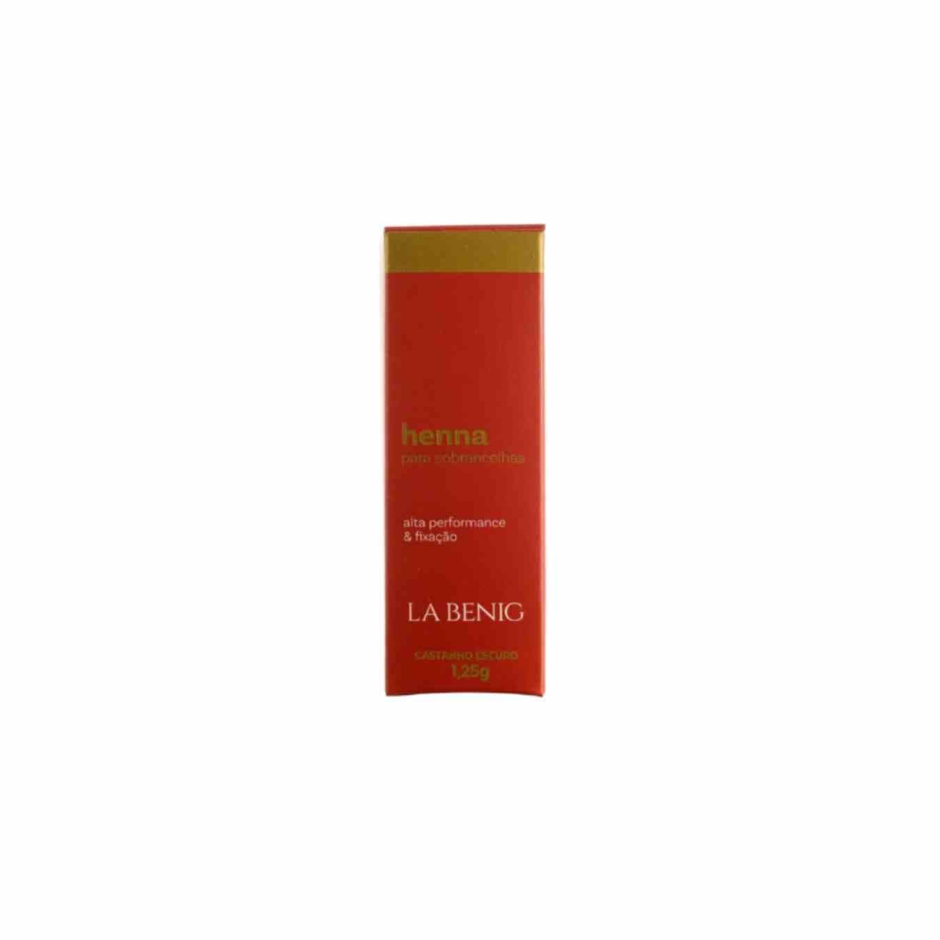 KIT HENNA LA BENIG CASTANHO ESCURO 1.25G