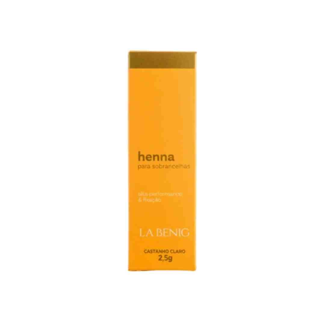 KIT HENNA LA BENIG CASTANHO CLARO 2.5G