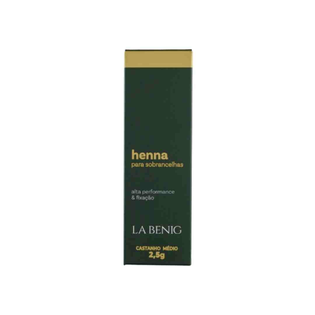 KIT HENNA LA BENIG CASTANHO MEDIO 2.5G