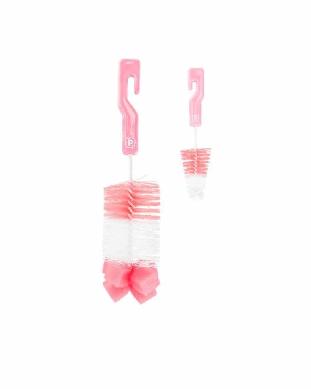 KIT ESCOVA DE MAMADEIRAS C/ESPONJA ROSA PIMPOLHO