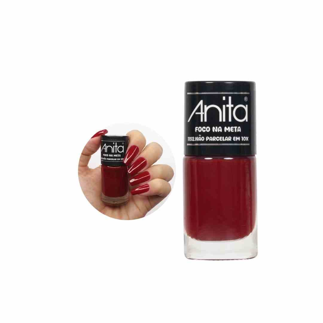 1152 ESMALTE ANITA NAO PARCELAR EM 10X VERMELHO CX/6