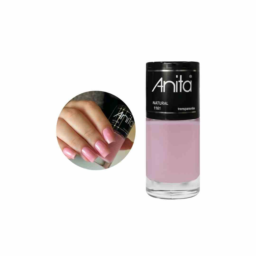 1161 ESMALTE ANITA NATURAL TRANSPARENTE CX/6