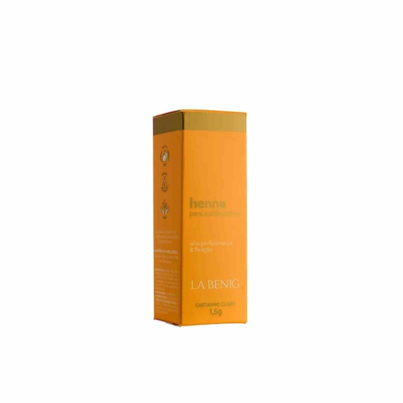 KIT HENNA LA BENIG CASTANHO CLARO 1.5G