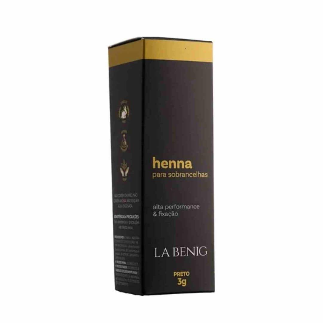 KIT HENNA LA BENIG PRETO 3G