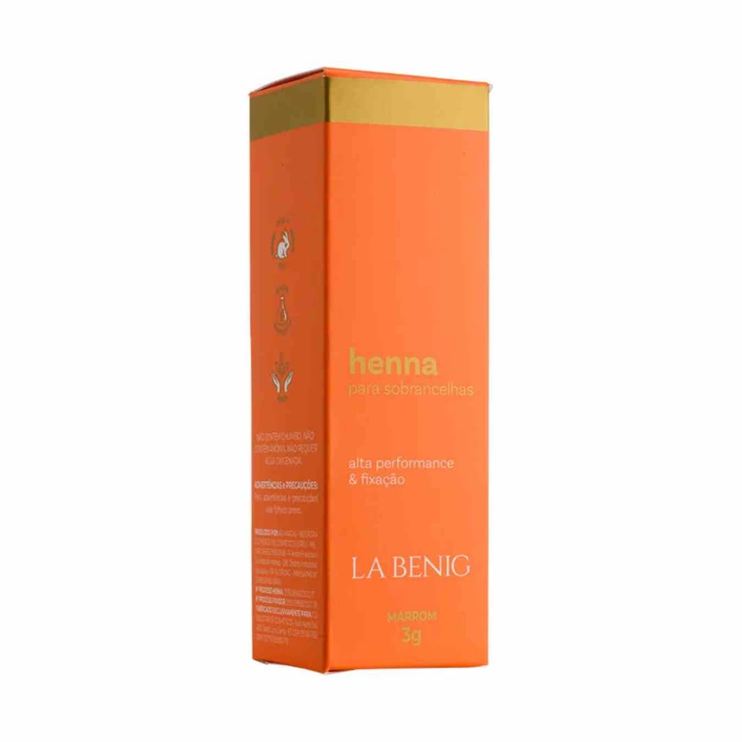 KIT HENNA LA BENIG MARROM 3G