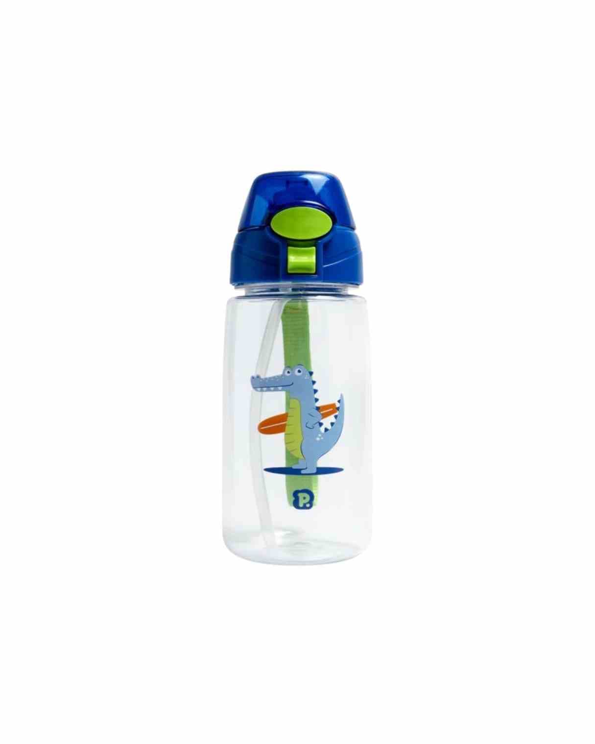0301569-01 GARRAFA BICO ERGONOMICO AZUL/JACARE 500ML PI