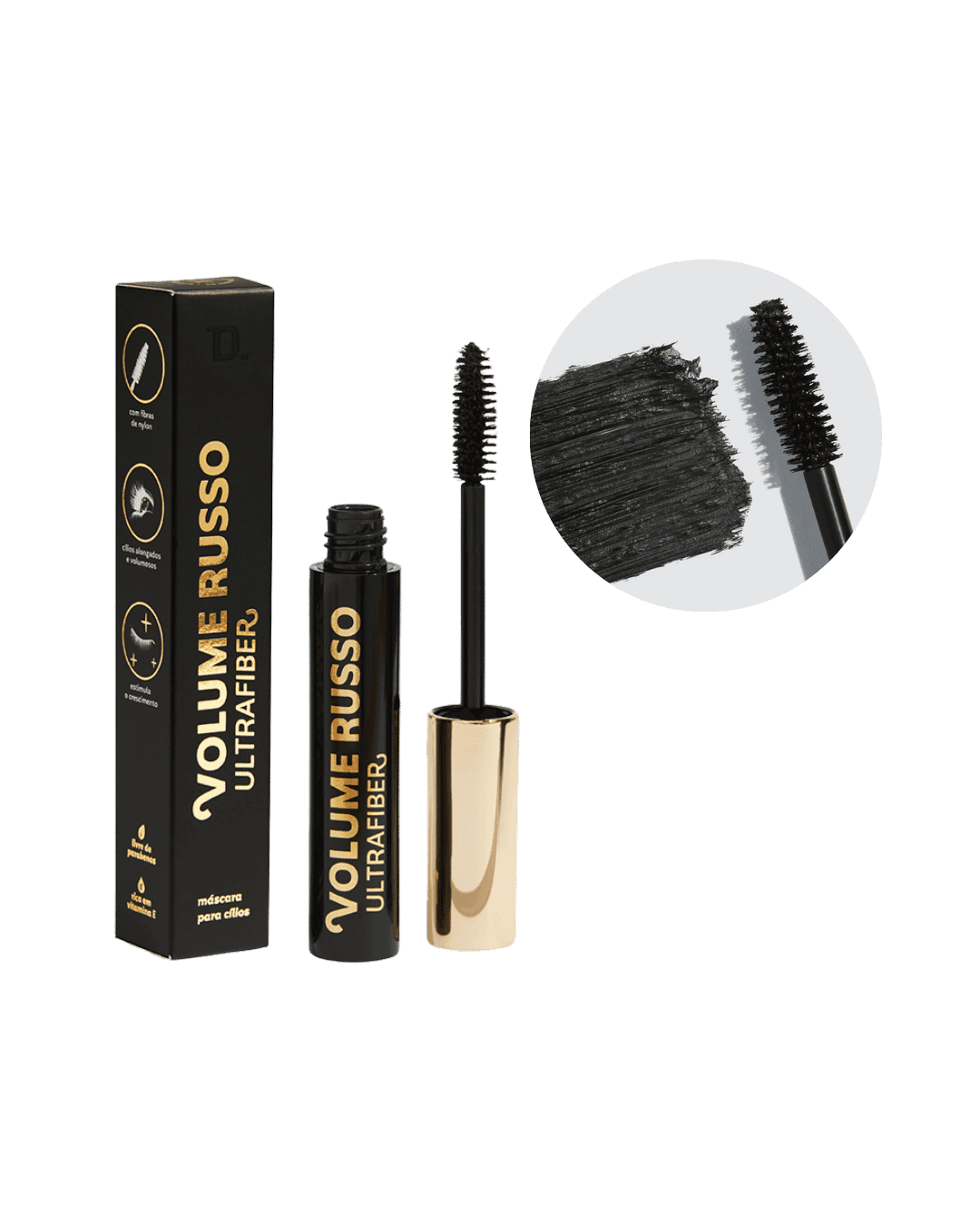 MASCARA DE CILIOS DAILUS VOLUME RUSSO ULTRAFIBER