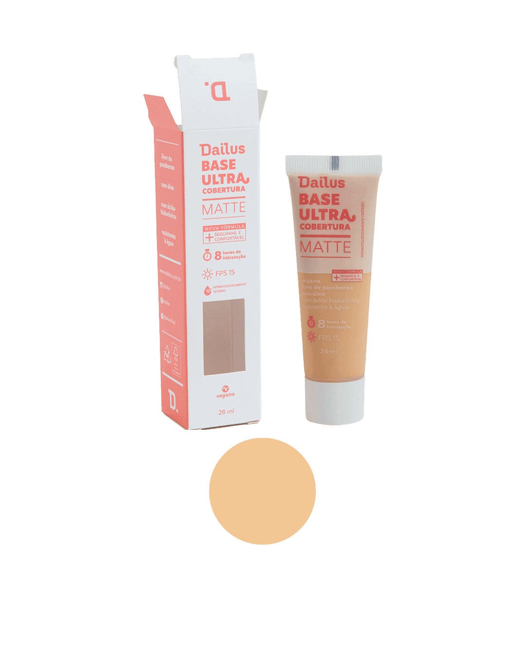 BASE LIQUIDA DAILUS COVER FIX D3 CLARO