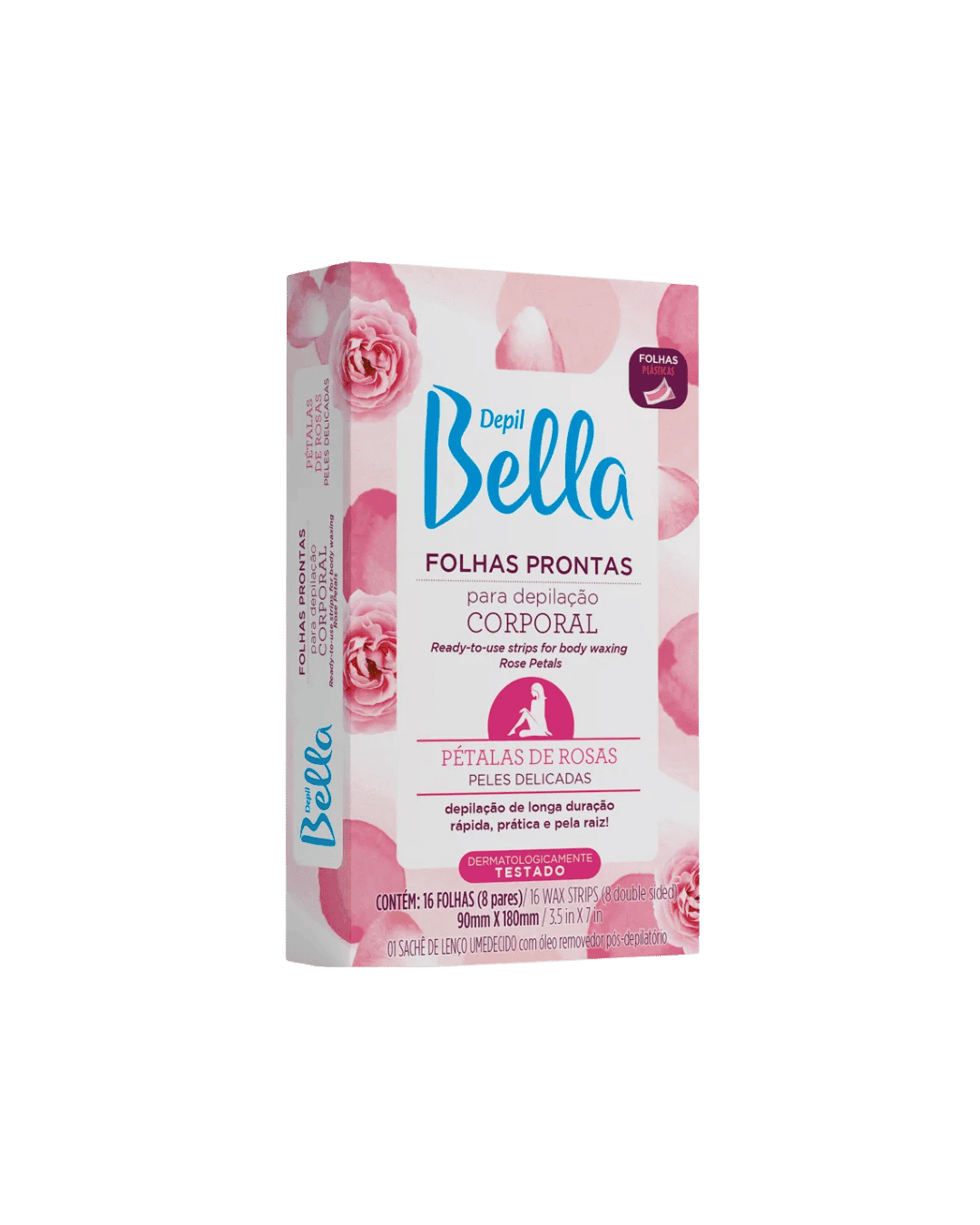 FOLHAS DEPILATORIAS CORPORAL PETALAS DE ROSAS DEPILBELLA