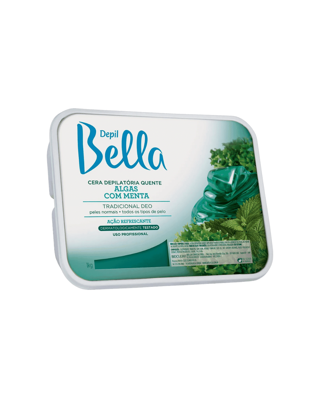 CERA QUENTE DEPILATORIA ALGAS C/MENTA 250G DEPILBELLA