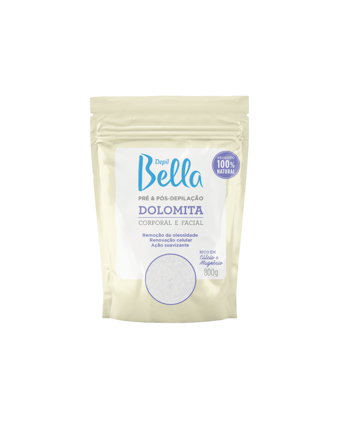 DOLOMITA CORPORAL E FACIAL 800G DEPILBELLA
