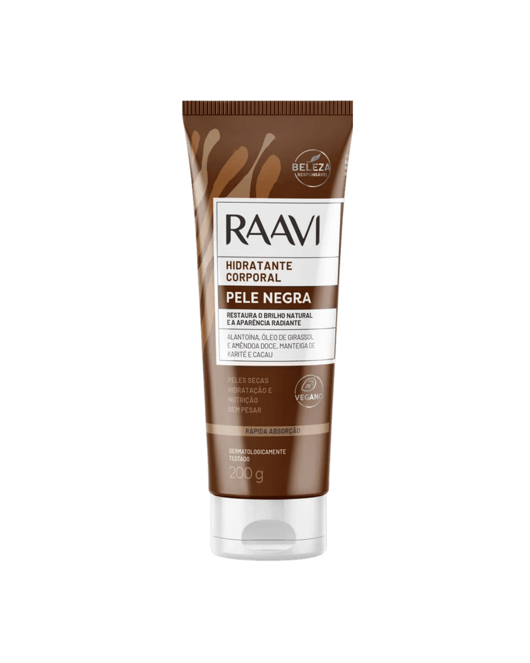 HIDRATANTE CORPORAL PELE NEGRA 200G RAAVI