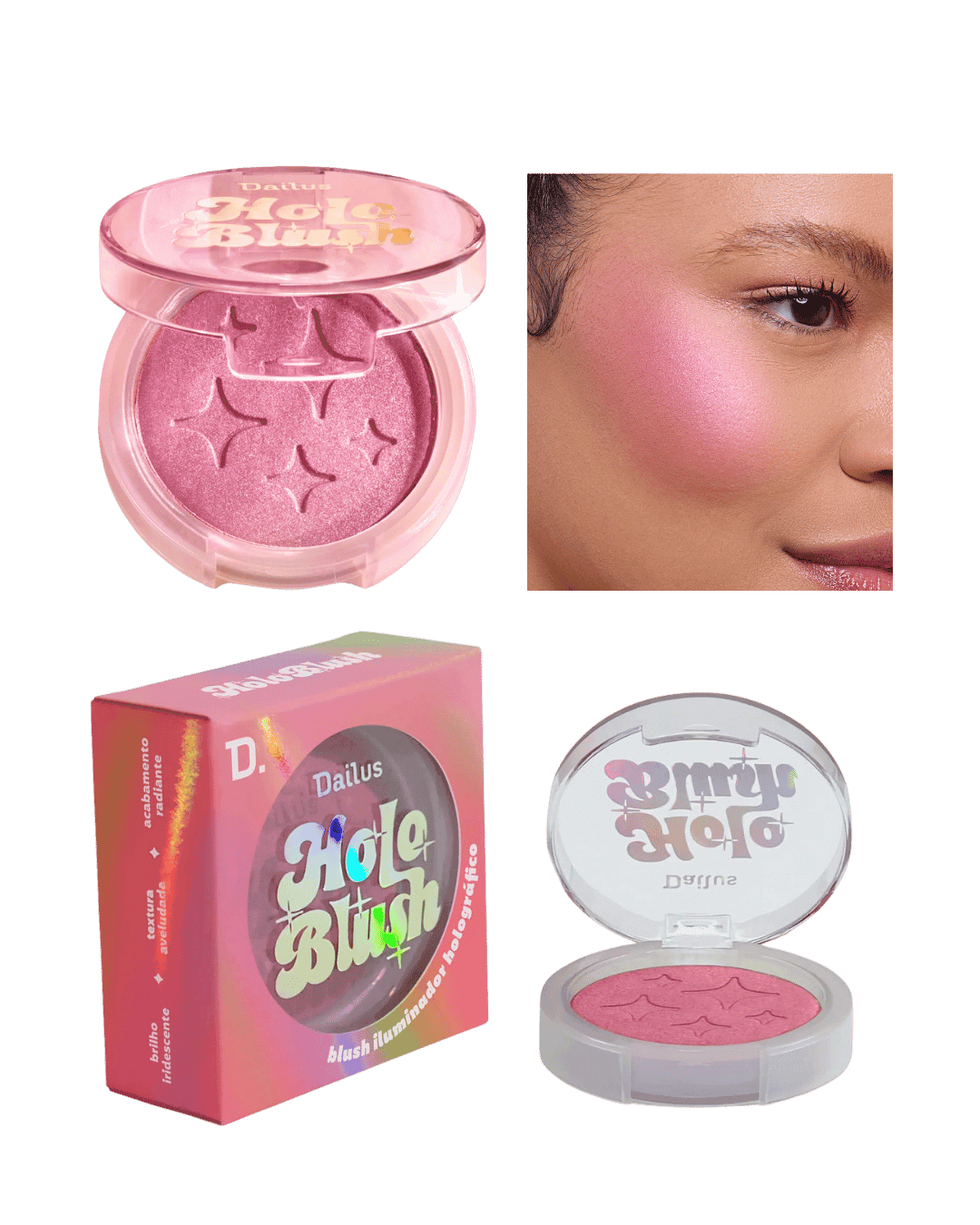 BLUSH ILUMINADOR DAILUS HOLO PINK